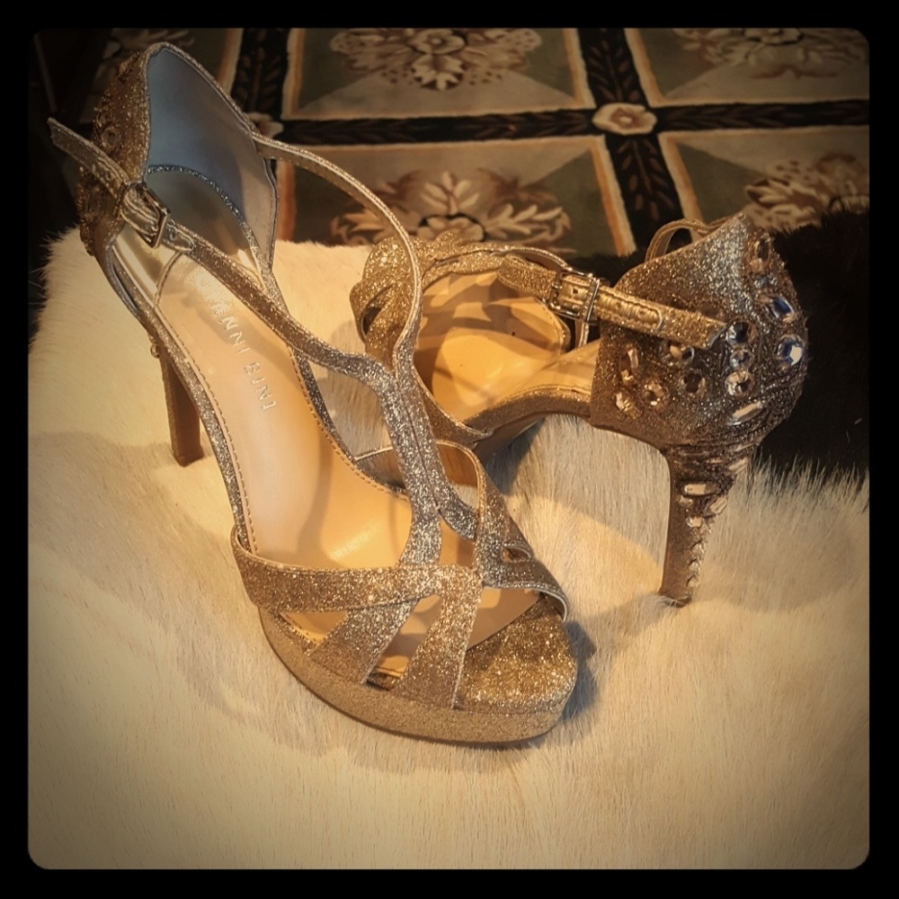 Gold Diva stilettos